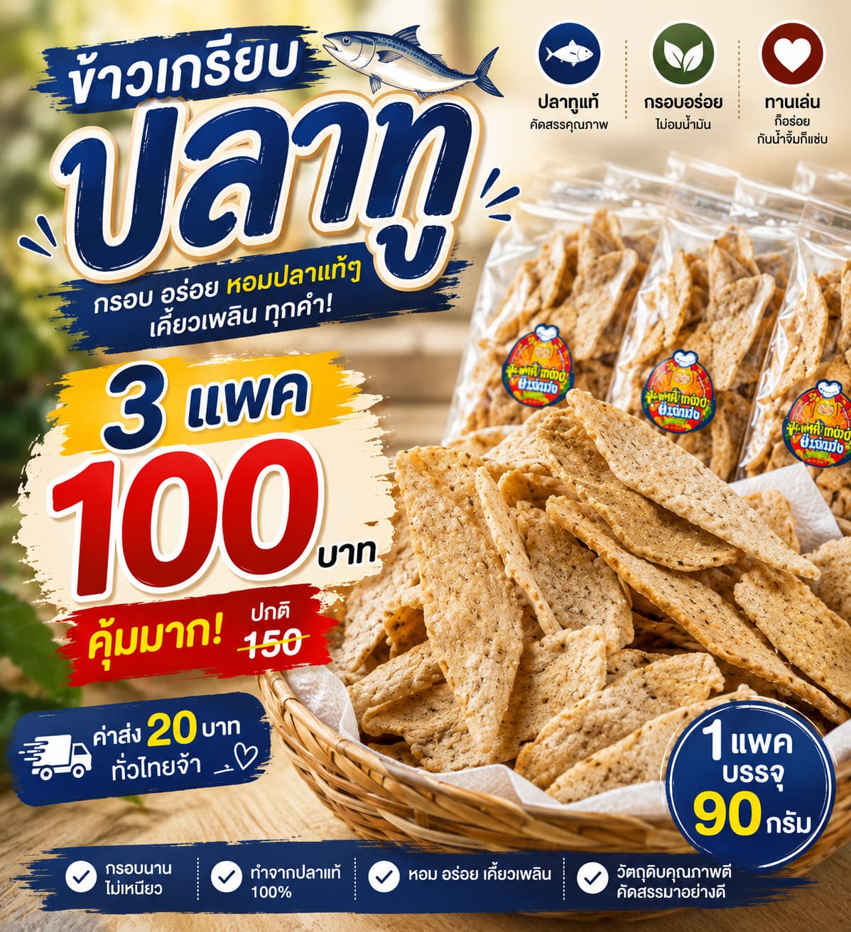 ข้าวเกรียบปลาทู เนื้อปลาทูเน้นๆ รูปที่ 3